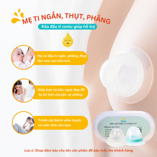 Kéo Hút Đầu Ti Silicon Coniu Giúp Mẹ Cho Con Ti Dễ Dàng Và Thẩm Mĩ( Có Che Tên)