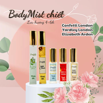 Xịt thơm toàn thân Body Mist Chiết 5ML 10ML / Fragrance Mist/ Perfume Mist/ Body Mist