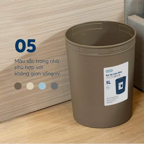 Sọt rác Hiro 5L 10L 15L thông minh cho phòng làm việc, phòng ngủ, nhà ...