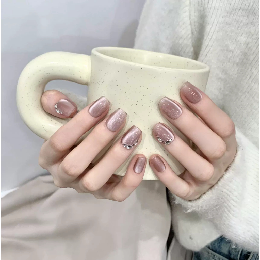 Móng tay giả, set 24 móng tay giả kèm keo có thể tái sử dụng làm đẹp cho nữ