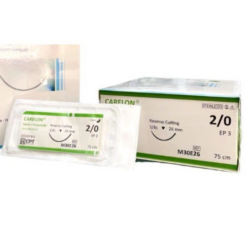 Bán lẻ Chỉ phẫu thuật CPT Nylon 2/0, chỉ nylon 2.0 M30E26 (Tép).