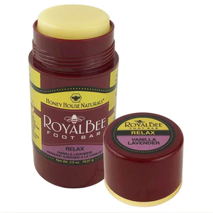 Honey House Naturals Royal Bee Foot Bar (Lavender Vanilla) dịu bàn chân và làn da khô,nứt nẻ