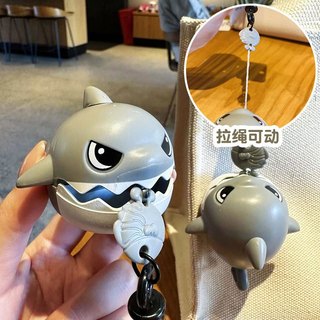 Móc Khóa Cá Mập Cắn Dây Vui Nhộn - Phụ Kiến Treo Túi Xách Dễ Thương - Quà tặng Cute