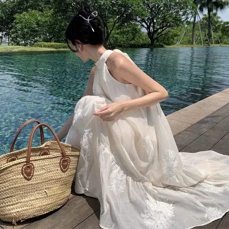 đầm maxi đi biển