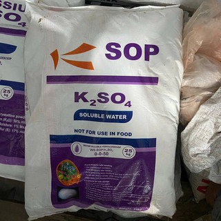 1kg Phân bón KALI K2SO4 (Kali trắng, kali sunfat) tăng độ ngọt cho trái, chống sượng trái (500g,1kg)