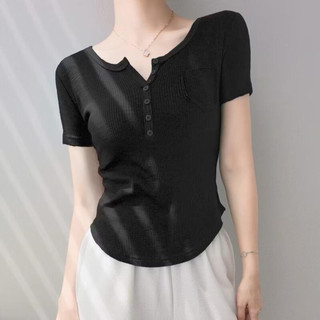 Áo Thun Bigsize Nữ Cổ Tròn Có Túi 2 Nhỏ Vải Gân Tăm Co Giãn Cho Chubby Basic A274/A330