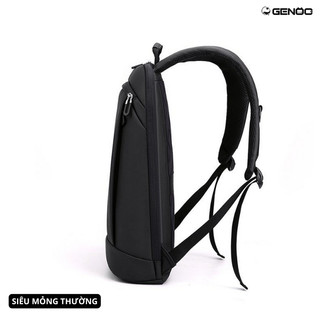 [Loại 1] Balo Đựng Laptop Siêu Nhẹ GENOO Chất Liệu Microfiber Cao Cấp Chống Nước Kiểu Dáng Ultra Slim Siêu Mỏng, Siêu Nh