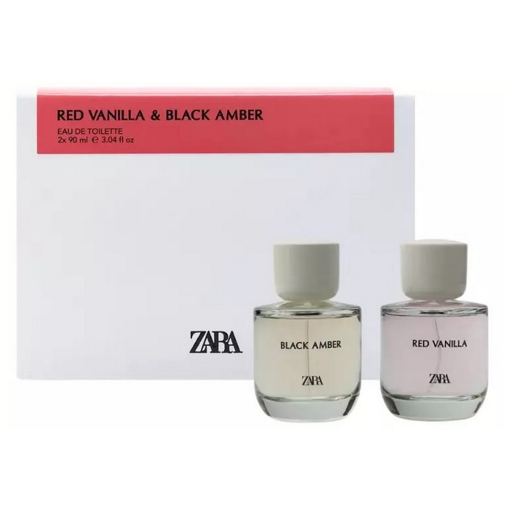 20ML 90ML ZARA RED VANILLA EDT ZARA BLACK AMBER EDT OZ