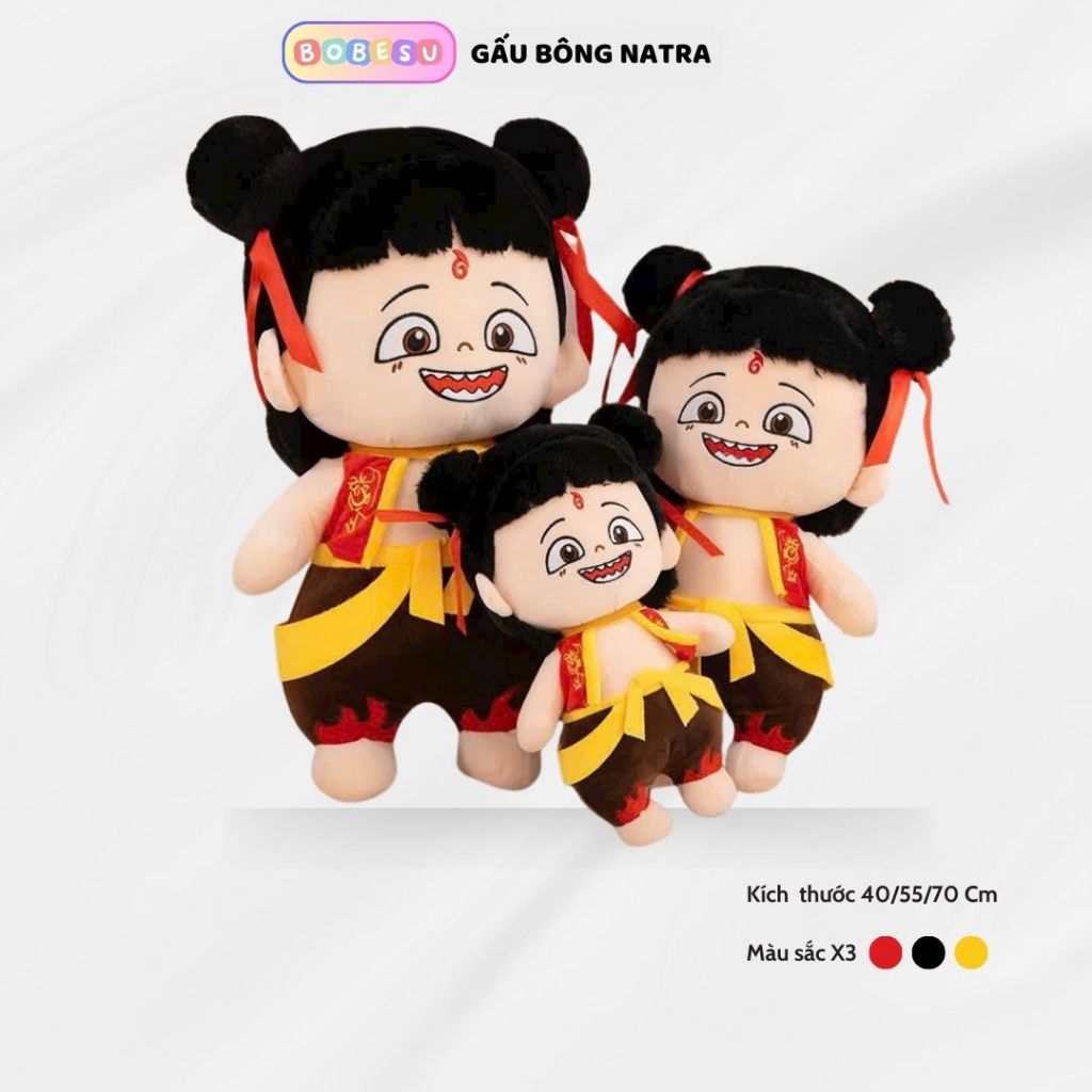 Gấu bông natra hoạt hình ma đồng giáng thé nhồi bông natra ngỗ nghịch quà tặng dễ thương cho bé