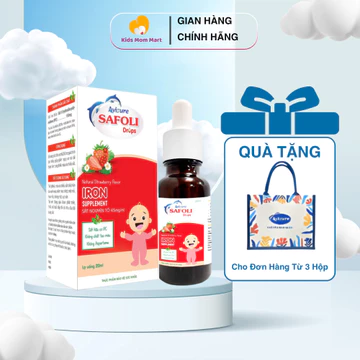 Sắt Avisure Safoli Drop Baby, bổ sung sắt hữu cơ và giảm nguy cơ thiếu acid folic cho bé- 20ml