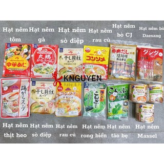 Các loại hạt nêm Nhật Ăn Dặm cho bé