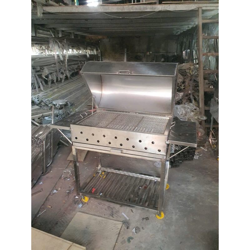 lò nướng inox 304 có nắp chụp đăm bảo chất lượng