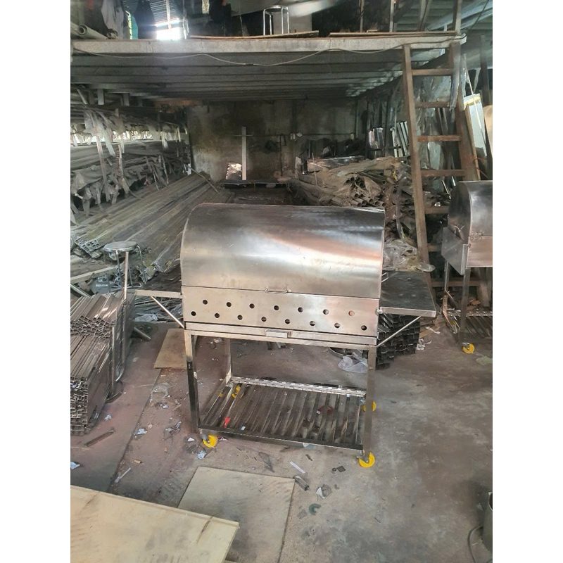 lò nướng inox 304 có nắp chụp đăm bảo chất lượng
