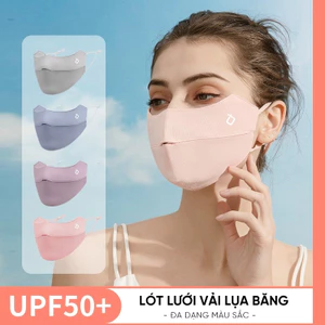 Khẩu trang vải chống tia UV chống nắng bụi UPF50+ kín mặt HUMI chất vải mềm mát co giãn 4 chiều