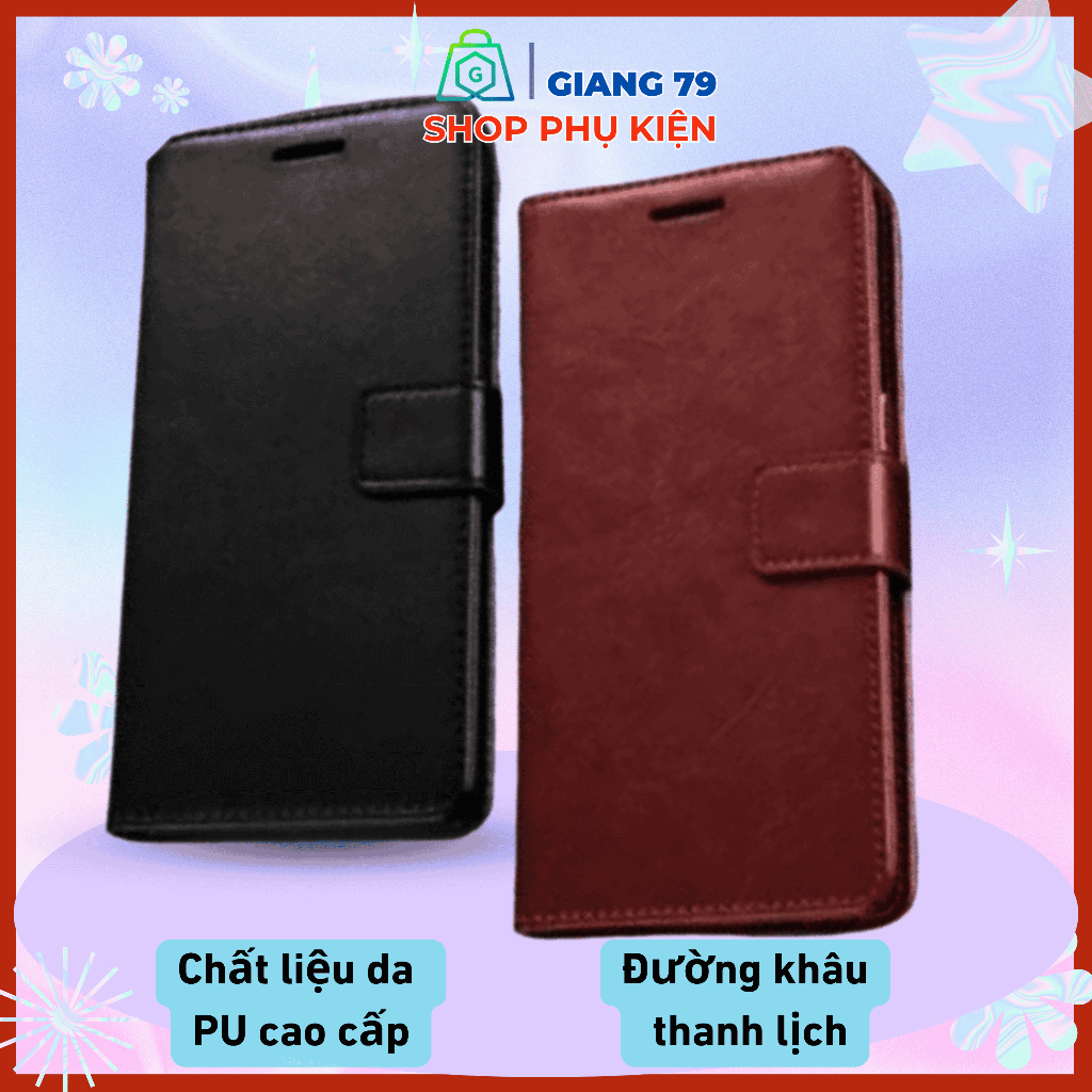 Ốp Lưng Bao Da Ví Gập SAMSUNG Các Đời Máy A/M. Hai Mặt, Khóa Nam Châm Chất Lượng Cao, Đẹp, Tiện Dụng