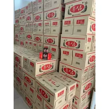 Sâm Hoàng Diệu - Nguyên thùng lớn 10 hộp x 10 chai x 100ml Hồng sâm đông trùng linh chi Hàn Quốc đủ loại