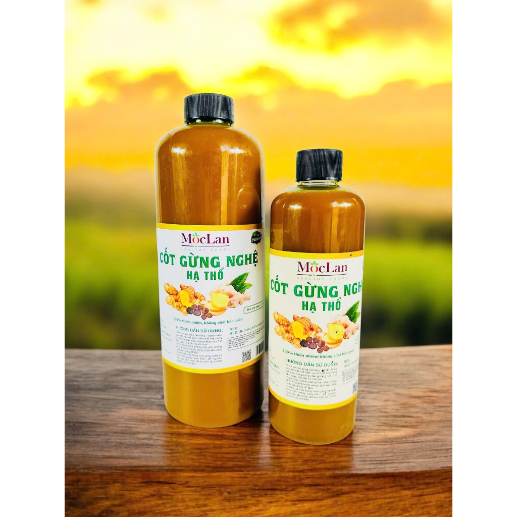 Ảnh Cốt gừng nghệ gấc hạ thổ - Cốt đậm đặc giảm eo đánh tan mỡ bụng, thâm rạn, làm đẹp da cho mẹ bầu 1