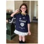 Sét váy áo cotton phối chân váy ren mùa hè cho bé gái từ 12-45kg(2-12 tuổi)