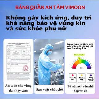 (Gói 32 Miếng) Băng Vệ Sinh Dạng Quần VIMOON - QUẦN ĐIỀU HOÀ Chống Tràn, Thấm Hút Tốt, Mỏng Nhẹ Thoáng Khí