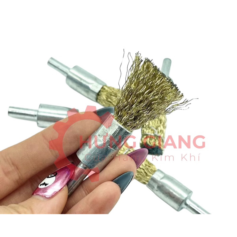Chổi Đánh Rỉ Sét, Chổi Cước Chà Sắt Kim Loại Đánh Rỉ 16mm