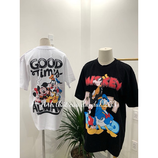 [Hot] Áo Thun In Hình Micki Good Time Hoạt Hình Form Rộng Chất Cotton Thời Trang Nam Nữ Đồ Đôi, Áo Phông Hot Trend Nữ