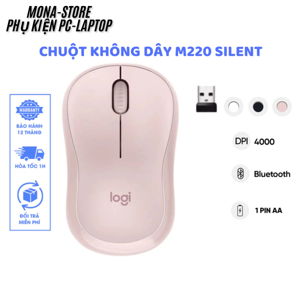 Chuột Không Dây Logitech M220 Silent (OEM) – Chuột Văn Phòng Không ...