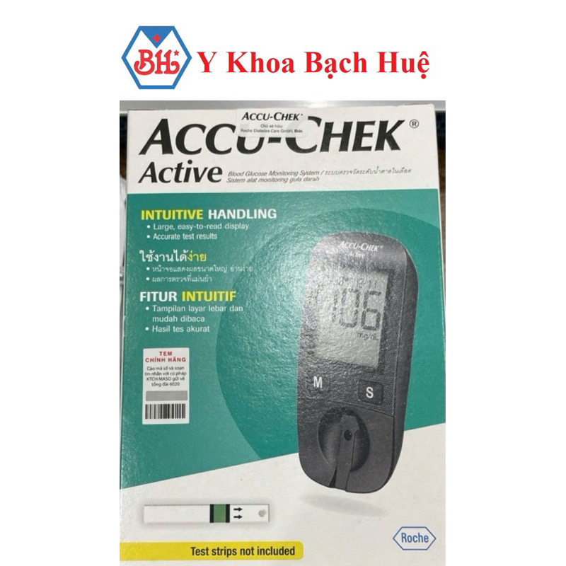 Máy đo đường huyết, máy thử tiểu đường Accu Check Active