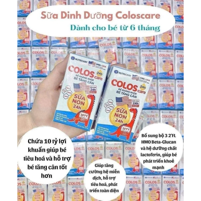 {Hot} Sữa non Colos care pha sẵn 110ml cho bé