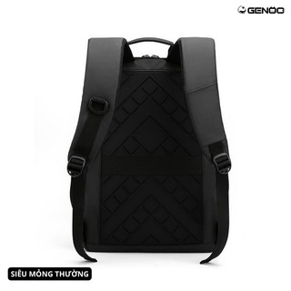 Balo Laptop Kiểu Dáng Ultra Slim Siêu Gọn, Form Công Nghệ 3D Cứng Cáp Với Chất Liệu Microfiber Chống Nước, Chống Xước