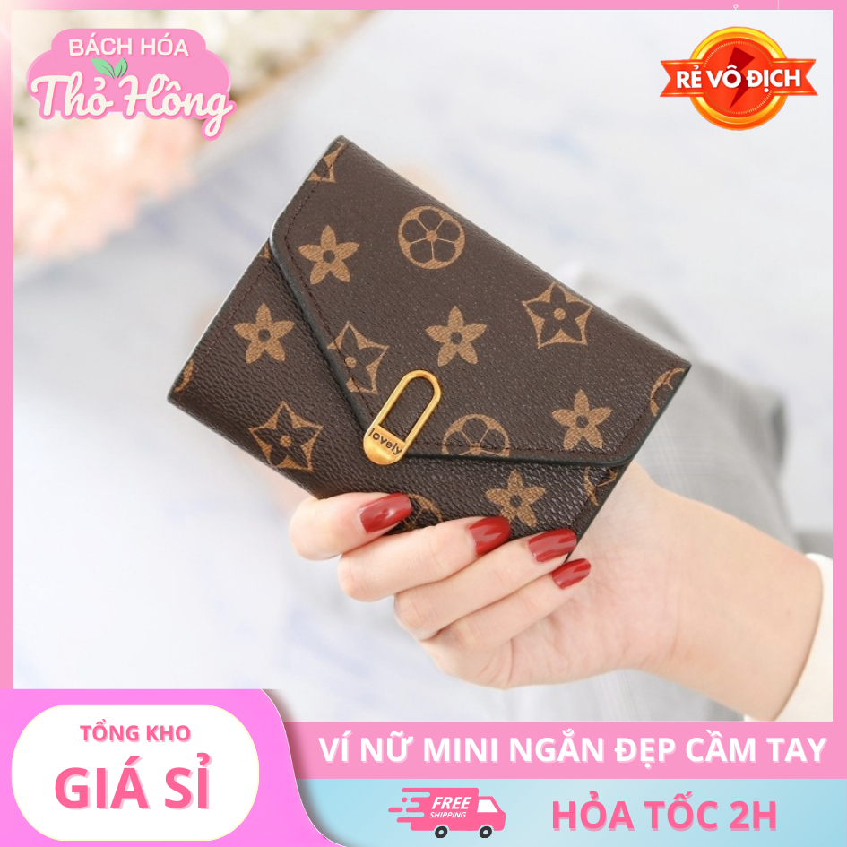 Ví nữ mini ngắn đẹp cầm tay thời trang cao cấp nhỏ gọn bỏ túi TX154