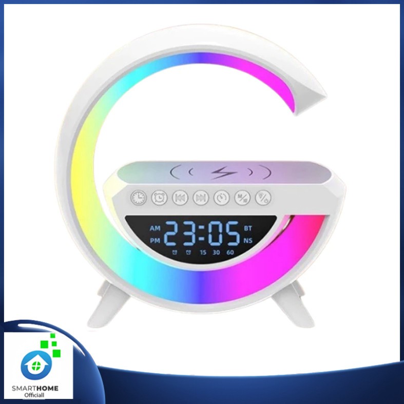 Loa Bluetooth G63 Kiêm Sạc Không Dây, Đồng hồ, Đèn ngủ - Loa bluetooth 7 in 1 Đa Chức Năng Mẫu Hot 2025
