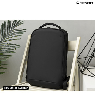 [Loại 1] Balo Đựng Laptop Siêu Nhẹ GENOO Chất Liệu Microfiber Cao Cấp Chống Nước Kiểu Dáng Ultra Slim Siêu Mỏng, Siêu Nh