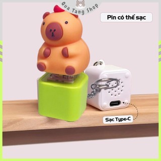 Móc Khóa Âm Thanh Nhạc Capybara Siêu Dễ Thương cute, quà tặng thú vị , Unisex