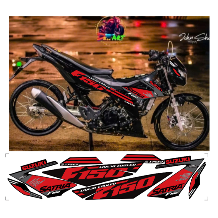 tem rời satria F150 cao cấp chất liêu in 3 lớp chống nước không phai màu.