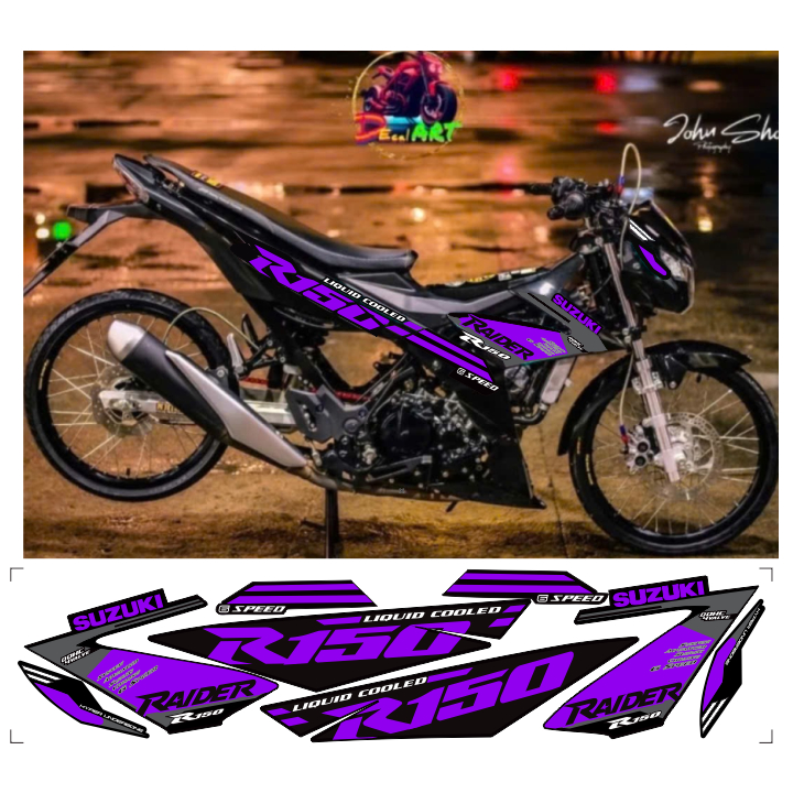 tem rời raider R150 cao cấp chất liệu in 3 lớp chống nước không phai màu