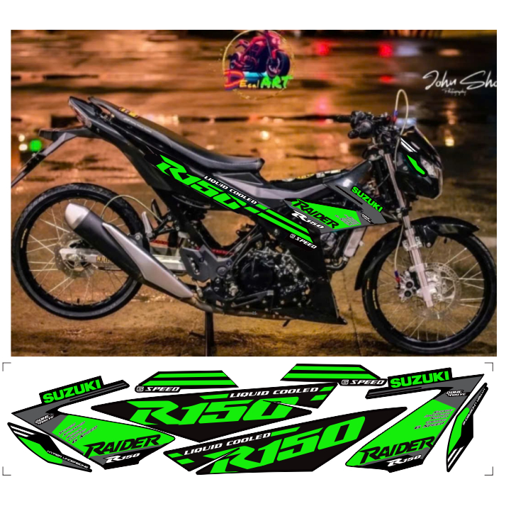 tem rời raider R150 cao cấp chất liệu in 3 lớp chống nước không phai màu