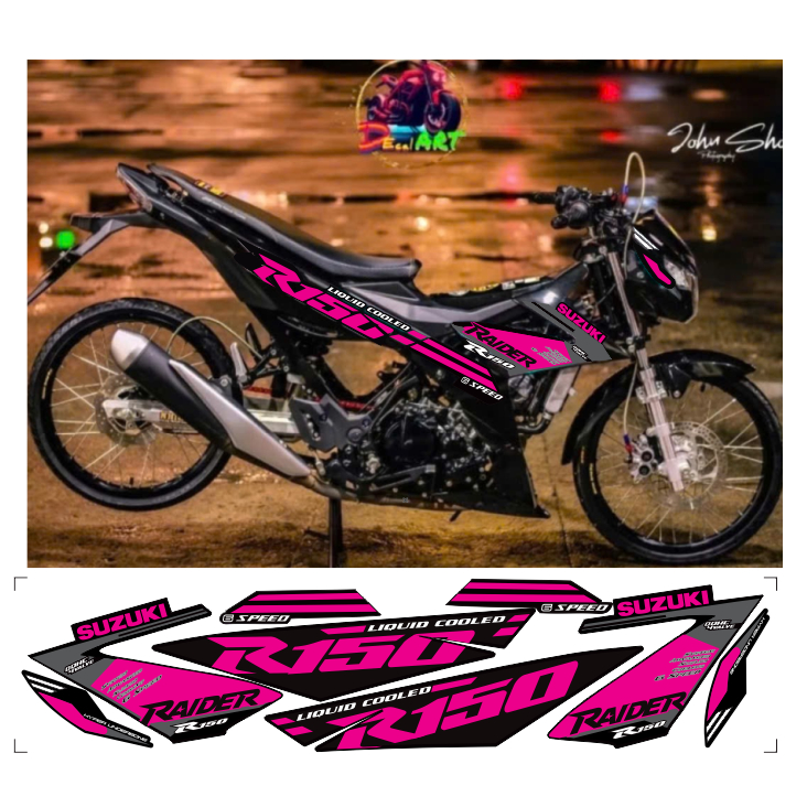 tem rời raider R150 cao cấp chất liệu in 3 lớp chống nước không phai màu