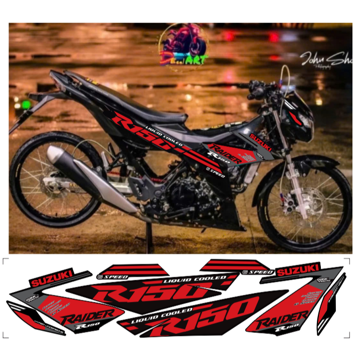 tem rời raider R150 cao cấp chất liệu in 3 lớp chống nước không phai màu