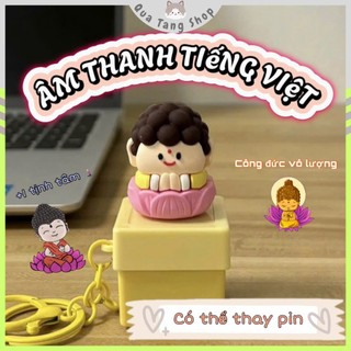 Móc Khoá Ông Phật Âm Thanh Tiếng Việt - Ai Người Chửi Mắng Thì Ta Giả Điếc -Thay pin- quà tặng