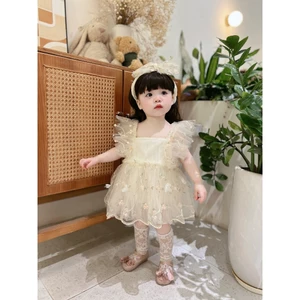 Suit váy tặng kèm tuban cover Oren Hàn Quốc cho bé gái từ 3-13kg