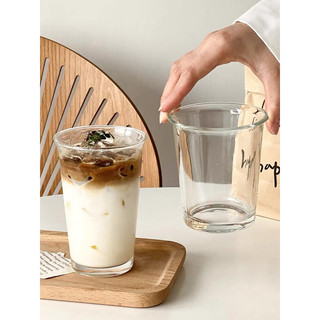 Cốc thuỷ tinh miệng loe [HOT] phong cách Hàn - Uống cafe, trà, nước ép, decoro decor quán cafe, nhà hàng