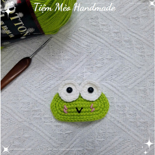 [Ảnh Thật + Sẵn Hàng] Kẹp Tóc Len Ếch Handmade