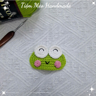[Ảnh Thật + Sẵn Hàng] Kẹp Tóc Len Ếch Handmade