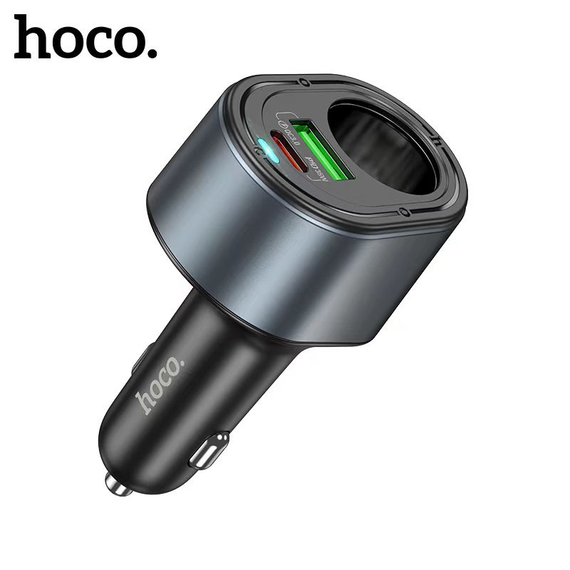 Tẩu sạc nhanh Hoco Z56 bật lửa Type-C 35W + USB 30W dành cho ô tô, xe hơi