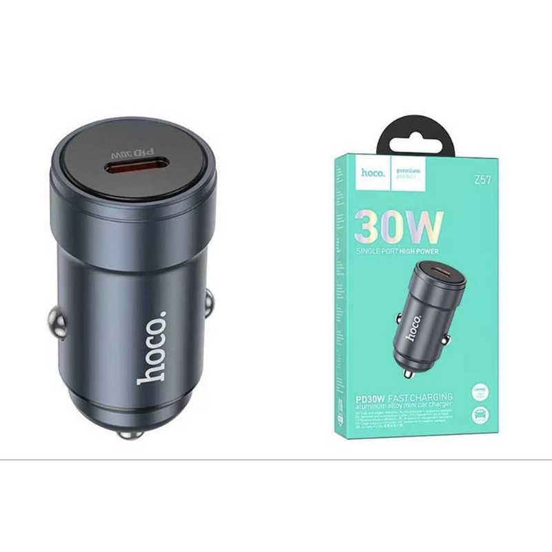 tẩu sạc nhanh ô tô Z57, xe hơi Hoco 1 cổng Type-C 30W