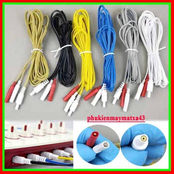 Dây Điện Châm Máy Hoa Đà Hwato SDZ-II - Bộ Phụ Kiện Dây Nối Máy Châm Cứu HOA ĐÀ, Gồm Dây và Kẹp