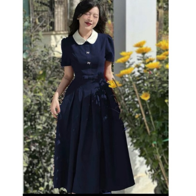 Váy thiết kế Rosy LC04 dáng dài thanh lịch (tặng kèm 2 tag cài) phù hợp đi làm, đi chơi và đi tiệc