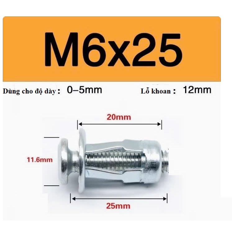 10 cái M4,M5,M6,M8 Đai ốc cánh hoa thép mạ M4-M8