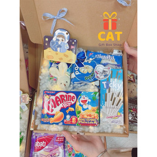 Hộp quà bánh kẹo tặng người yêu , quà bánh kẹo có dây đèn tặng sinh nhật , box bánh kẹo tặng bạn trai , bạn gái