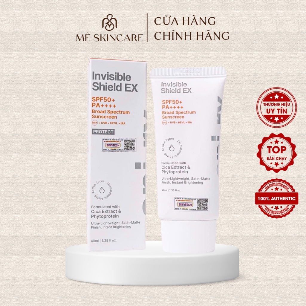Kem chống nắng EPI-RX Invisible Shield EX SPF50++ 40ml kiềm dầu, nâng ...